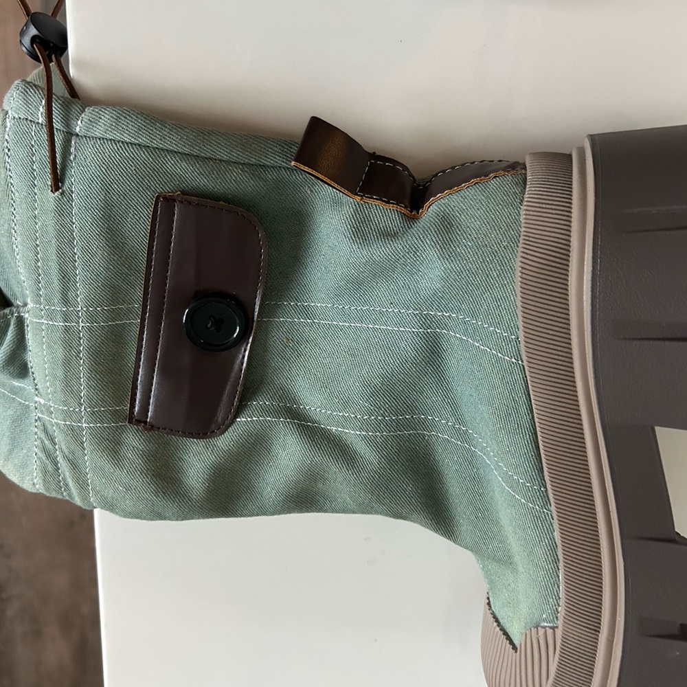 Green and Brown Boots